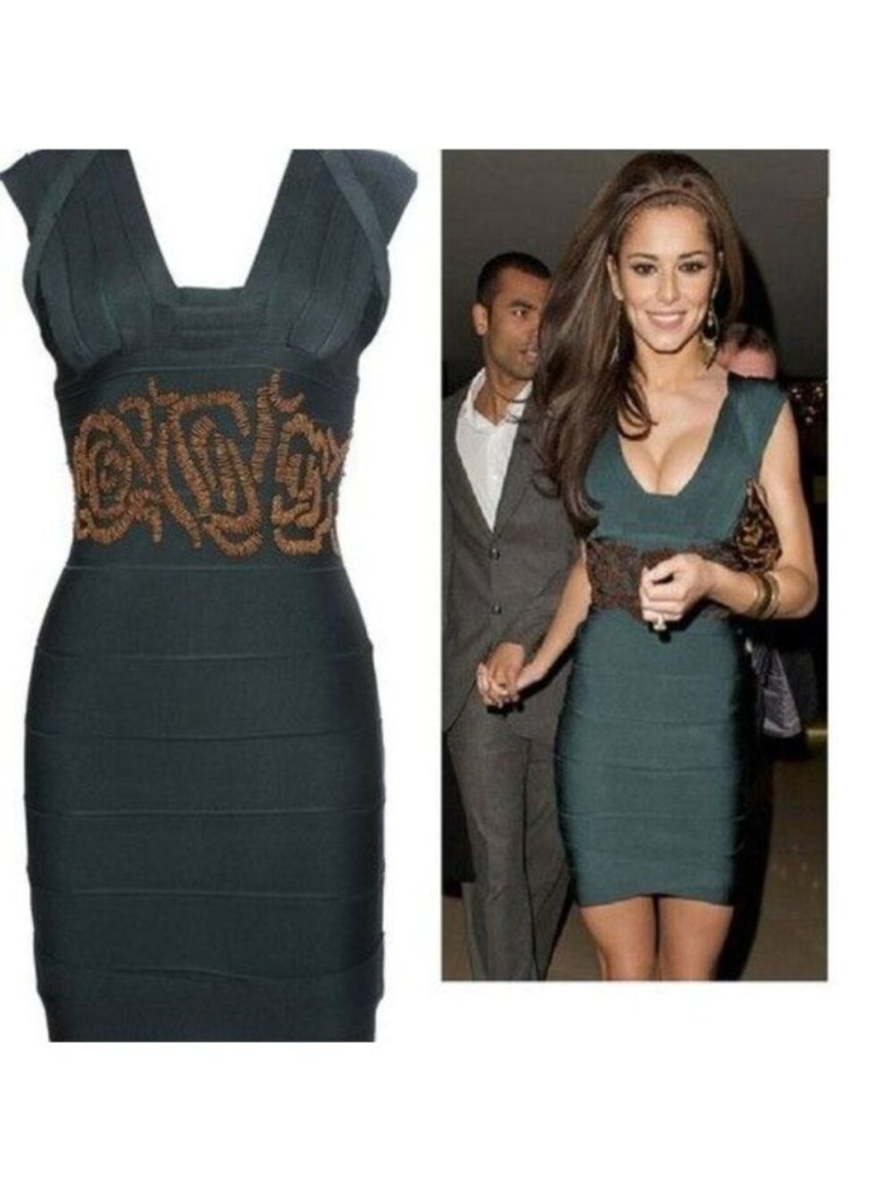 Herve Leger Beaded Bandage Dress